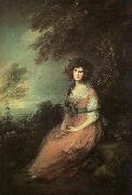 Thomas Gainsborough Mrs Richard Brinsley Sheridan oil painting artist